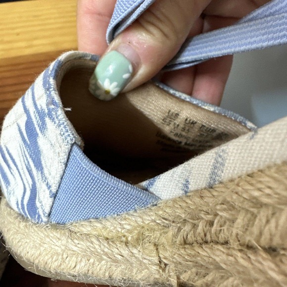 Life Stride Velocity 2.0 Katrina Espadrille Wedge Sandals Women’s US 9.5M Blue - Picture 6 of 7